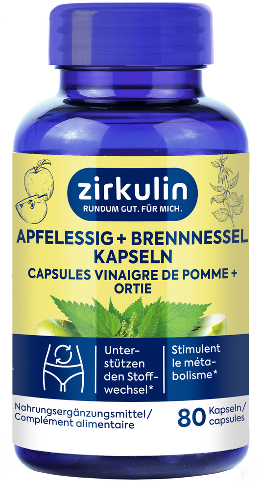 Apfelessig + Brennnessel Kapseln